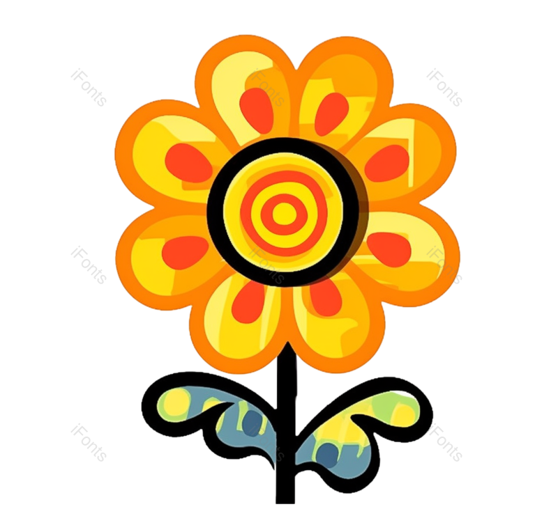 叶子图片,装饰元素,清新PNG,黄色的花免抠素材